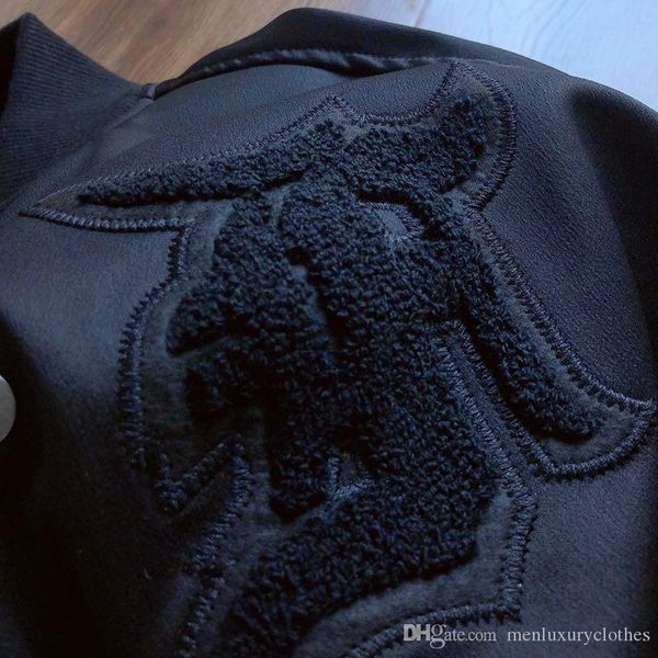 

2018 зима новые мужские 18ss fw jf thick бейсбол куртки вышивка jingweishangdi дизайнерские пальто, Black;brown