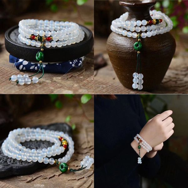 

natural more circle bracelet men and women fund three circle bracelet collocation do young bread buckle pearl bracelets jewelry, Black