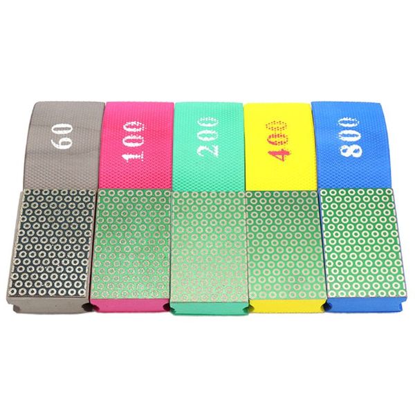 

dotted electroplated diamond hand polishing pad 90x55mm hard foam-backed hand 72xd