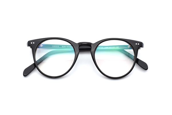 

wholesale-vintage round optical glasses frame o malley retro eyeglasses n and women retro eyewear frames, Black