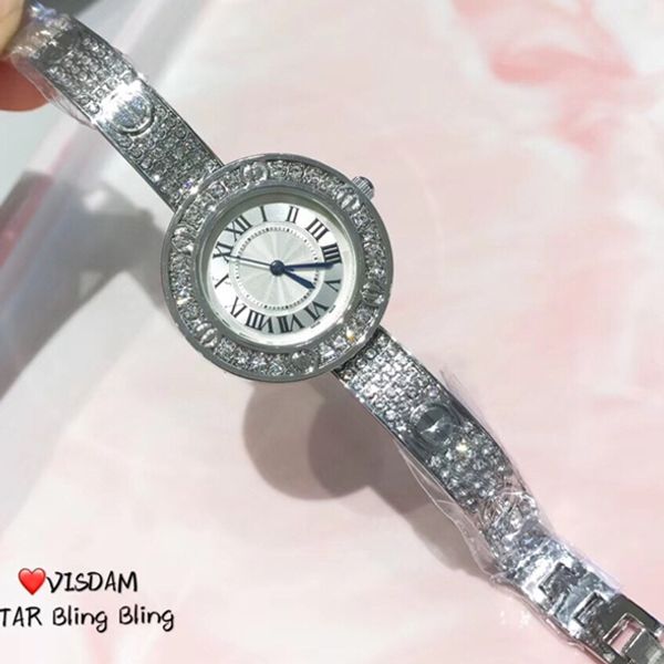 

лучшие моды женщин стали платье часы роскошные япония движение женские кварцевые часы желтое золото / серебро специальный дизайнер женские к, Slivery;brown