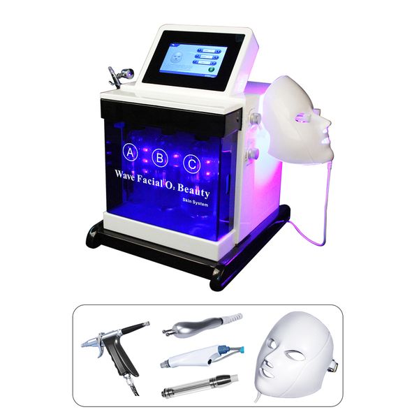 

pdt hydro dermabrasion facial skin deep cleansing oxy-spray peel water oxygen jet microdermabrasion diamond peel machine, Black;white
