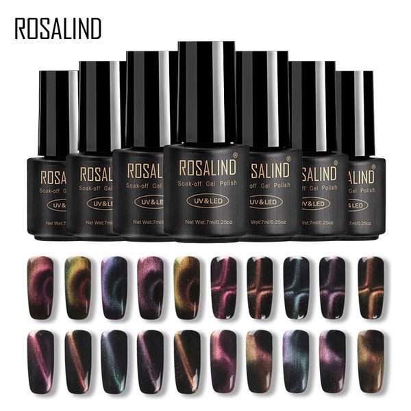 

rosalind gel 1s 7ml 3d cat eye magnet magic gel nail polish for nail art design soak off lacquer uv varnish manicure