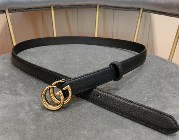 

lady leather double loop needle buckle belt female antique belt fashion casual pure cowhide jeans belt, Black;brown
