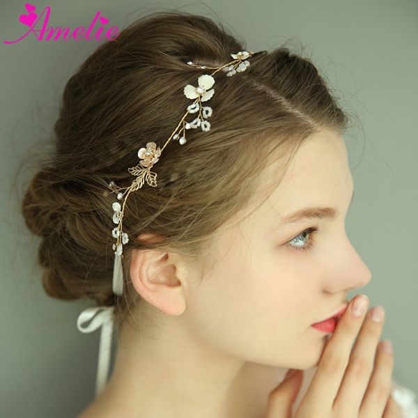 2020 Simple Design Bridal Hair Vine With Floral Charm Girl