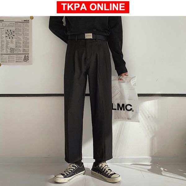 

мужские корейский бегуны брюки 2020 человек kpop японский уличная fashions урожай sweatpants повседневный весна черные брюки, Black