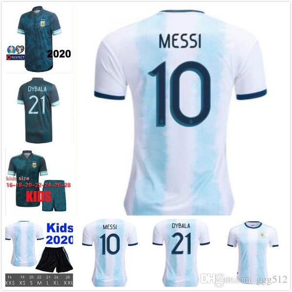 

2019 2020 новой копа америки messi аргентина футбол джерси home away 20 21 di мария агуэро dybala игуаин icardi готовка футбол джерси рубашк, Black;yellow