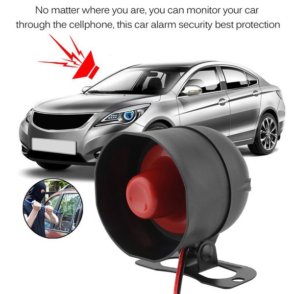 

universal one-way car alarm vehicle system protection security system keyless entry siren with 2 remote control burglar new