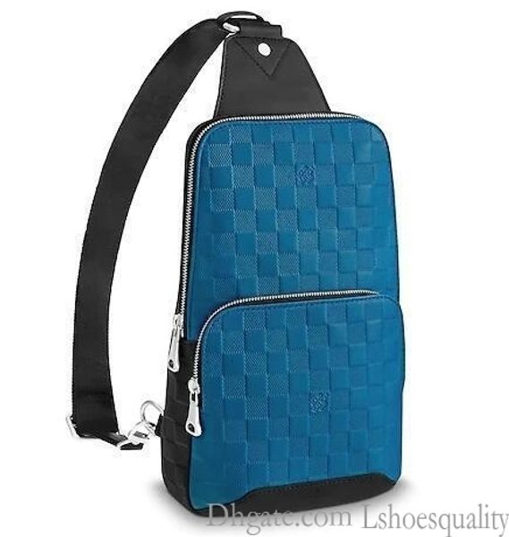 

n42425 avenue sling bag men classic black blue real caviar lambskin le boy chain flap bag handbags shoulder messenger bags totes