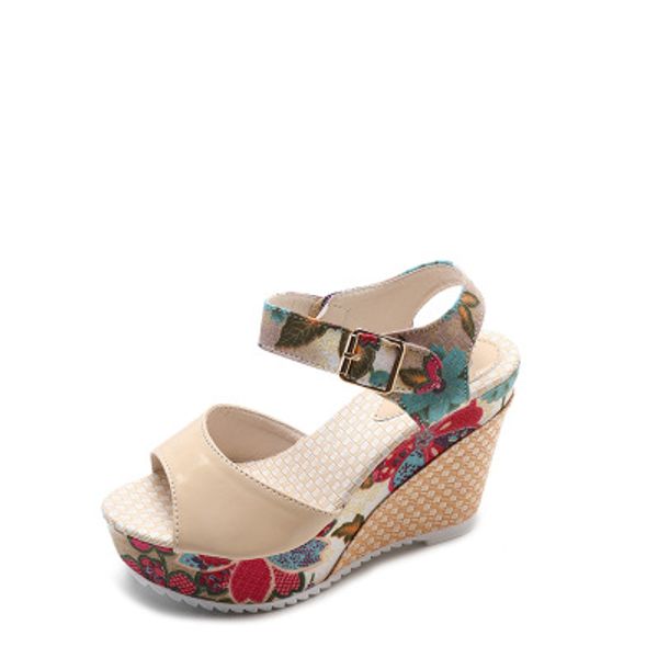 

2019 new women sandals manual national style womens shoes comfortable slipsole shoes cotton mother soft shoes, Black