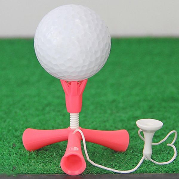 

1 golf tees self standing practice training ball holder anti-flying rotatable tripod adjustable height golf nail golf accessory plmvt
