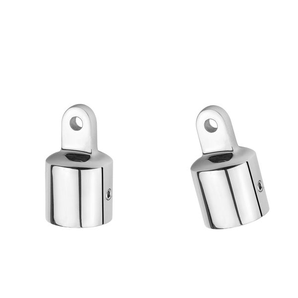 

2 packs marine stainless steel eye end cap bimini top