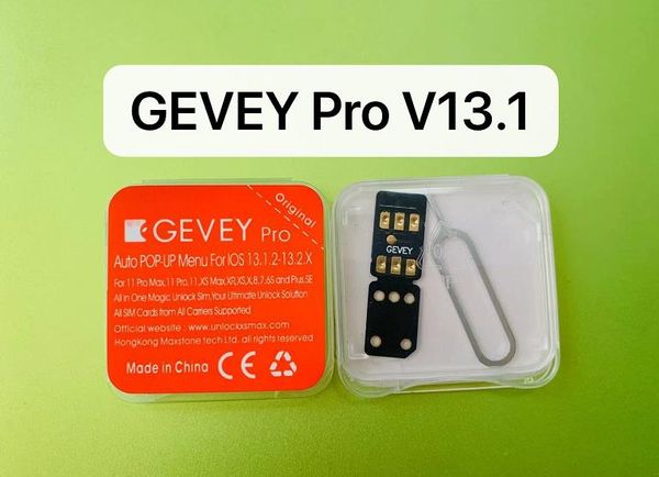 

release new 2019 gevey pro v13.1 iccid +mnc unlocking mode iphone11 11pro pro max x xs max xr iphone8 7 6 5s se ios13.12-12.4 all carriers