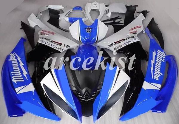 

4 gifts new abs full fairings kits fit for yamaha yzf-r6 2008 2009 2010 2011 2012 2013 2014 2015 2016 bodywork set deep blue white