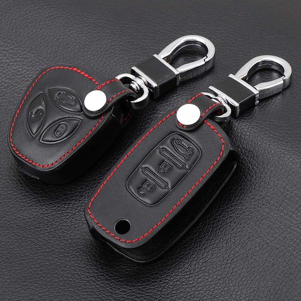 

car styling,black leather 3 buttons remote car key case cover fob for lada priora sedan sport kalina granta vesta x-ray xray