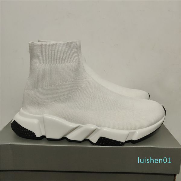 

designer shoes speed trainer black red oreo triple black flat fashion socks sneaker speed trainer runner casual sneaker with dust bag l01
