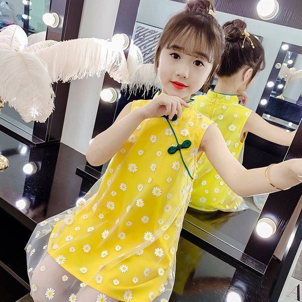 

girls' dress in summer 2020 new children's hanfu little daisy princess skirt super westernized theme costume ethnic clothing big c, Red
