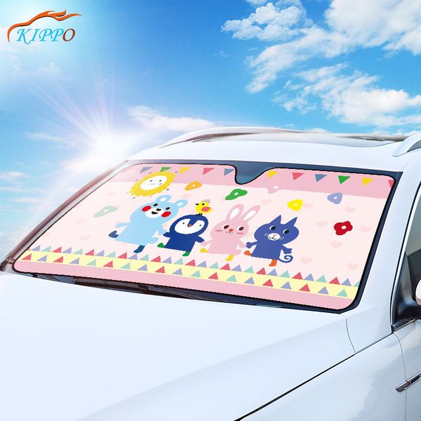 

kippo car shade car sun protector double-deck aluminum foil window cover parasol para coche parasole auto parabrezza