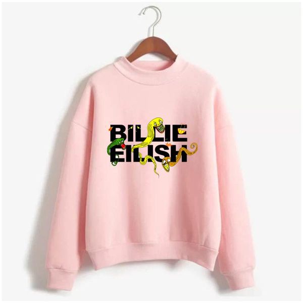 

billie eilish hoodies sweatershirt streetwear aesthetic gothic moletom feminino ullzang harajuku custom women hoodie femme 90s, Black