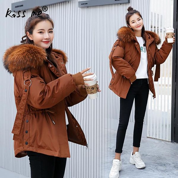

solid casual outdoor down coat camping hiking jacket hooded winter thermal warm coat female loose windproof jacket ladies cloth, Blue;black