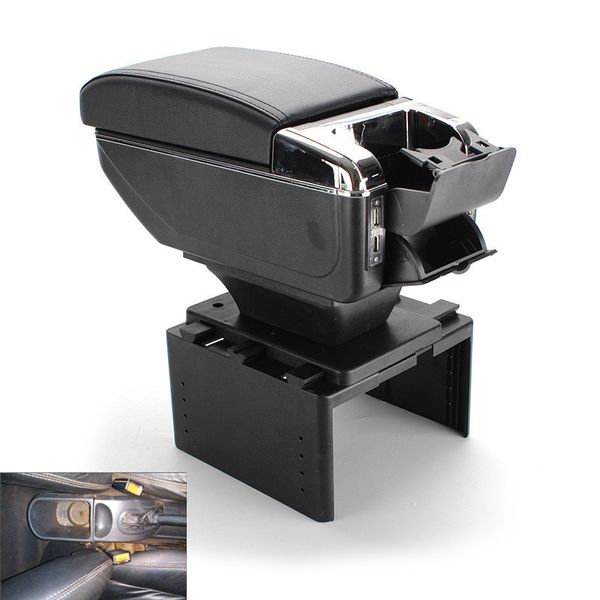 

for ecosport armrest box universal car center console modification accessories double raised with usb