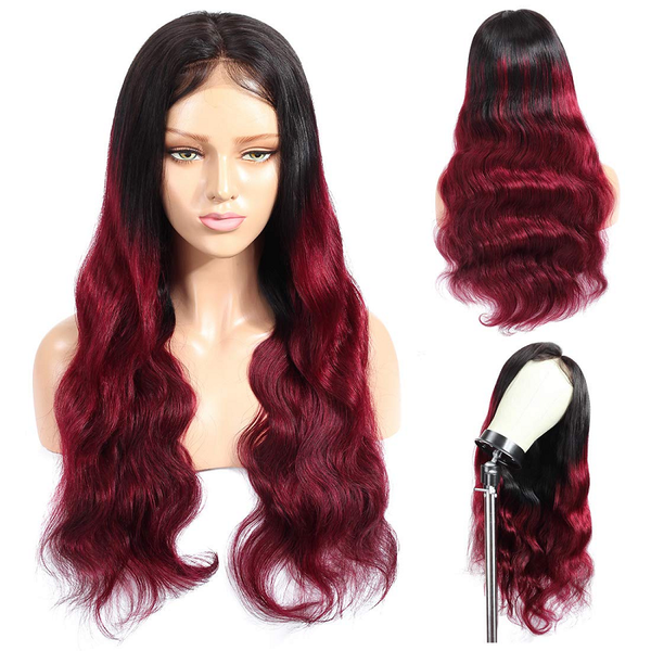 

silk base wigs 13x4 lace front human hair wigs french lace 180 density body wave wig brazilian remy pre plucked in stock, Black;brown