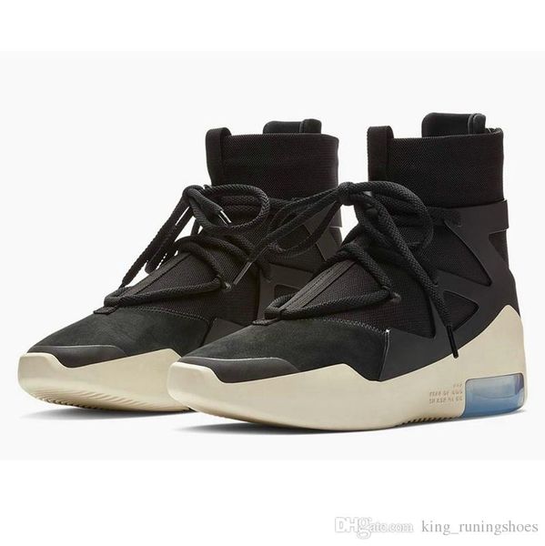 

2018 new arrival air fear of god 1 men ba ketball hoe fog boot light bone black ail man port zoom neaker ar4237 002 at9915 001, White;red