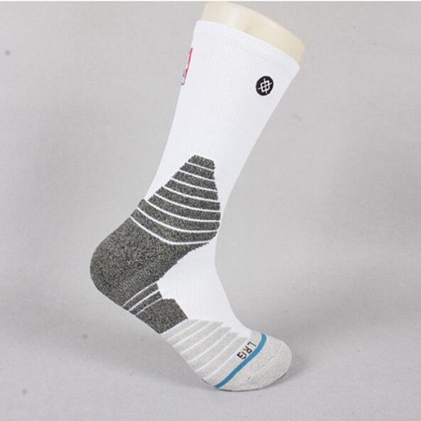 

баскетбольные носки stance 559 elite socks crew для мужчин размер 40-46 100% хлопчатобумажные чулки мужские спортивные удобные лодыжки, Black