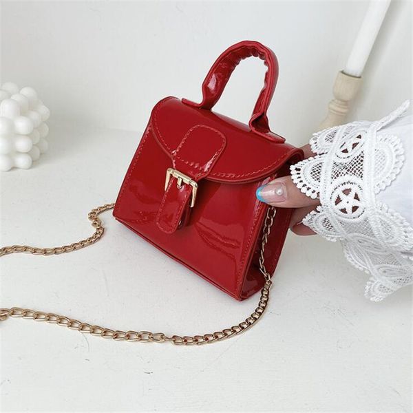 

women red mini cross body bag for ladies totes shoulder bags fashion purses and handbags chain clutch bag 2020