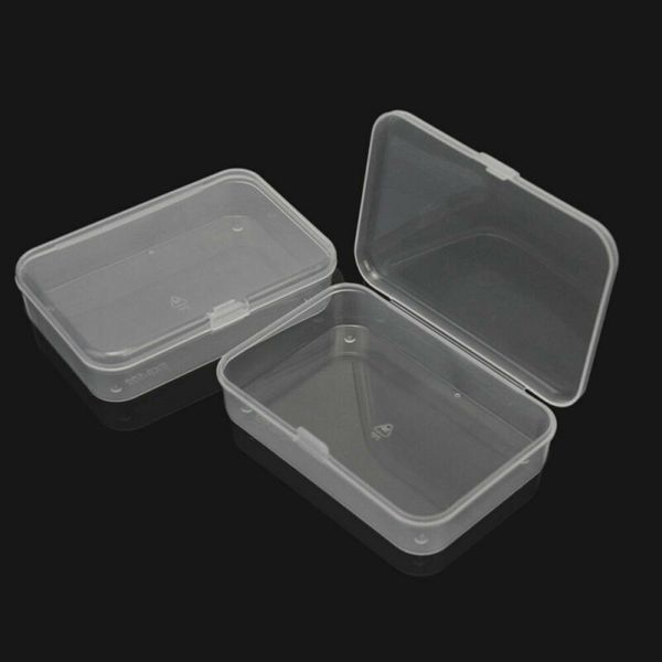 

1pcs small plastic storage box clear multipurpose parts product case organization 8.8*6.1*2cm