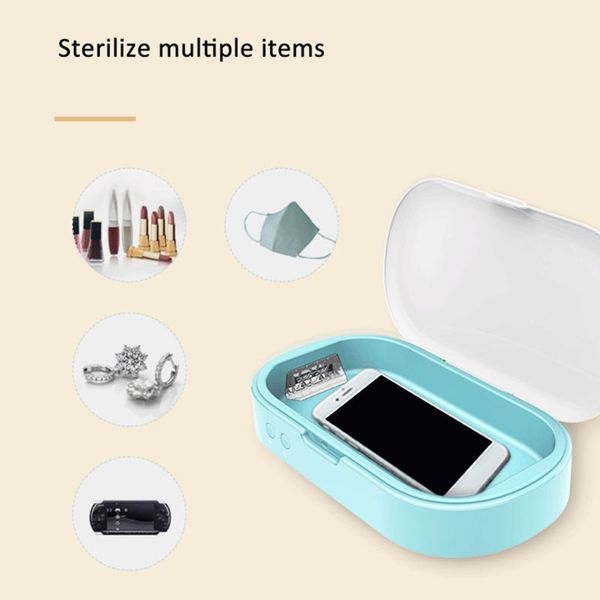 

5v portable double uv sterilizer box jewelry phone cleaner personal care tool