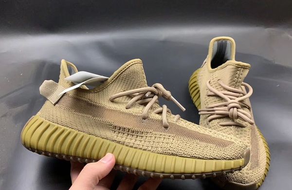 

pk version earth brown tail yecheil yeezreel mens running shoes zebra static reflective women designer sneakers green sport trainers 13