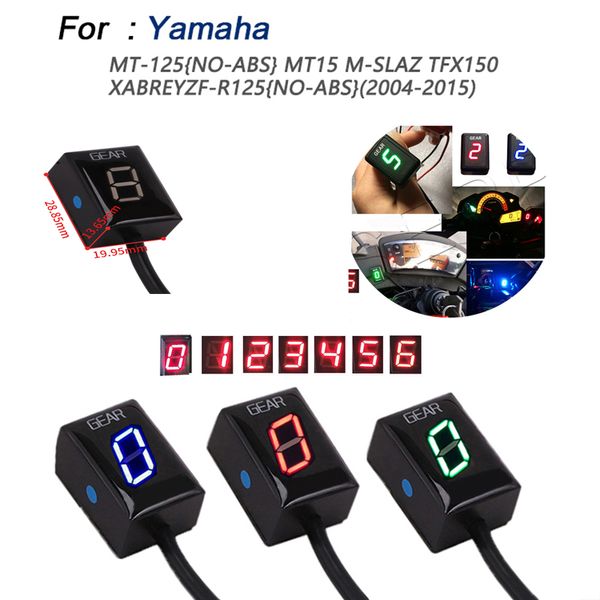 

motorcycle 6 speed led direct plug-in red/blue/green display indicator light source for mt-125 mt15 tfx150 yzf-r125