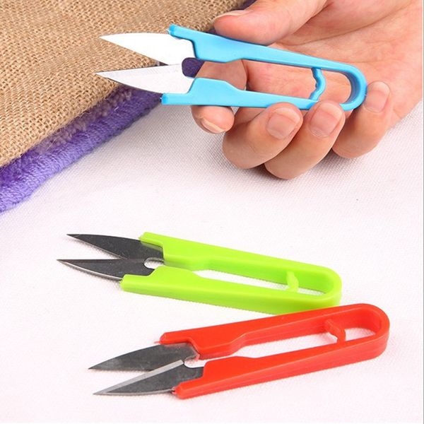 

u type colour handle thread cross embroidery household multipurpose trumpet scissors