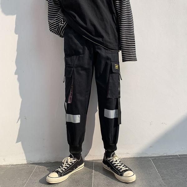 

pants men joggers track pants male trousers mens pant fashions men sweatpants 2020 spring autumn male streetwear track pant, Black