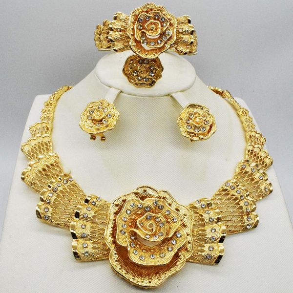 Luxo cristal quadrado pedra grandes borlas brincos de gota ouro espumante dubai africano jóias feminino festa casamento bijoux