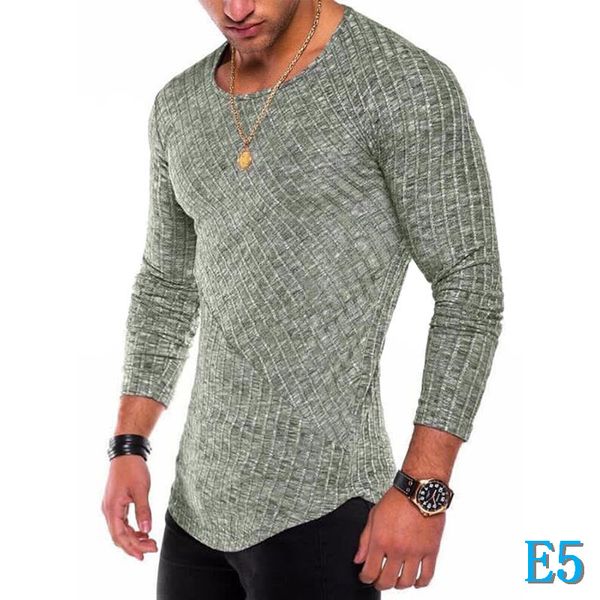 

men casual t-shirt panelled arc hem fashion crew neck quick dry slim pure color plus size s-xxxle5, White;black