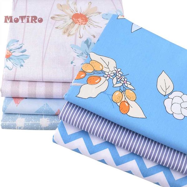 

motiro, полметра, печатное twill хлопок ткань, синие оливки ромашки серия ткань для шитья детской листовой подушки материал, Black;white