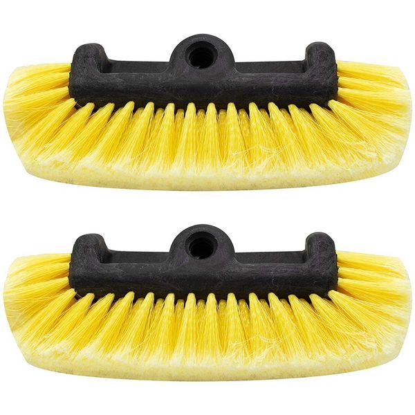 

car wash brush head for detailing washing vehicles, boats, rvs, atvs, or off-road autos, super soft bristles for scratch resista