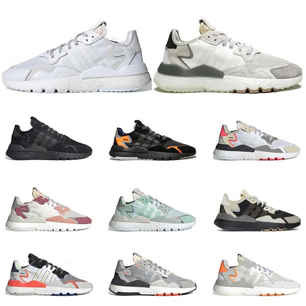 

nite jogger men women running shoes triple white core black ice mint white grey red trainers sneakers sports size 36-45