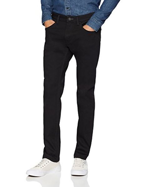 

denim garage classics men's slim-fit stretch jean black, Blue