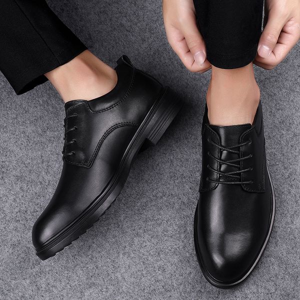 

size 47 wear comfortable male dress shoes new fashion spring autumn men casual shoes breathable lace-up men flats *8905, Black
