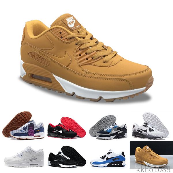 

2017 running shoes cushion 90 kpu mens womens classic 90 casual shoes trainers sneakers man walking sports tennis shoe rsd9k, Black