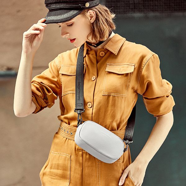 

wide-strap selling women bag korean -style casual bag first layer leather single-shoulder crossbody style sling