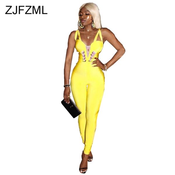 

выдалбливаешь sexy бинты лоскутной комбинезон для женщин спагетти ремня рукава slim fit мода игровой одежды пакет hip bodysuit, Black;white