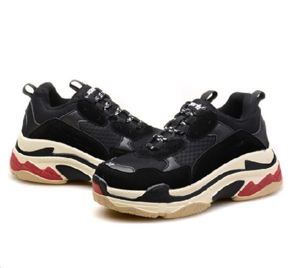 

triple s casual shoes clear bubble midsole triple black white green men women platform sports sneakers trainers size 36-45