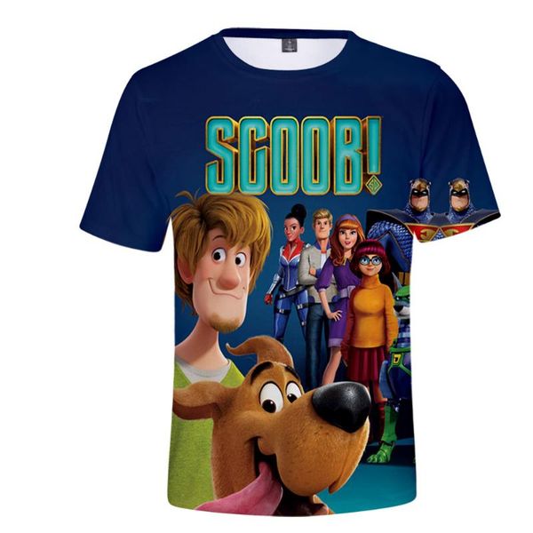 

новый скуб 2020 года! главный герой фильма scooby-doo 3d print футболка для взрослых/детей мужчины / женщины повседневная забавная футболка, White