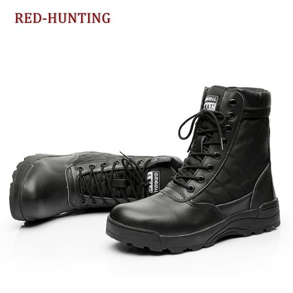 

mens combat boot tactical wading shoes army black desert ankle boot