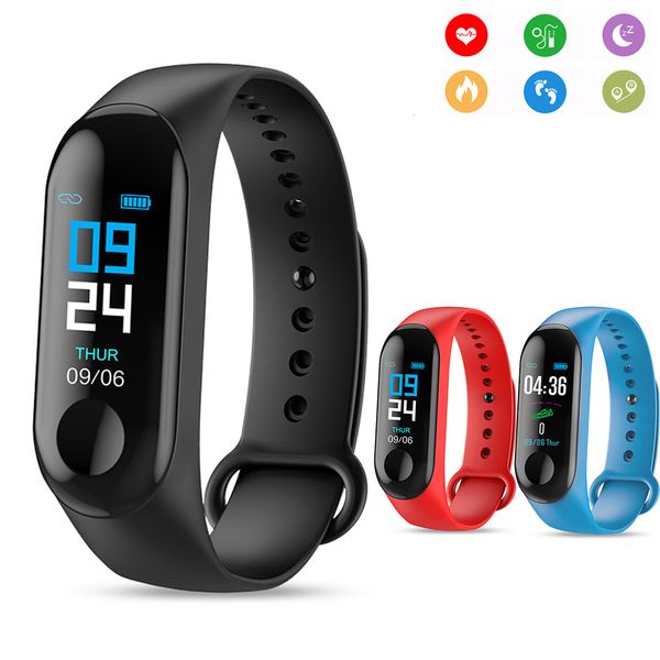 

M3 mart band bracelet heart rate watch activity fitne tracker pul eira relÃ³gio reloj inteligente pk xiaomi mi band 3 apple watch