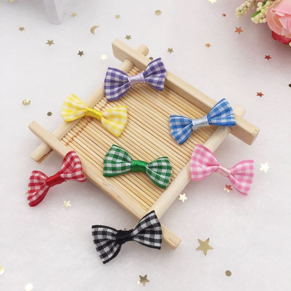 

200pcs 15mm*25mm grosgrain ribbon bow appliques craft diy wedding a02*10